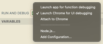 Debug Configurations