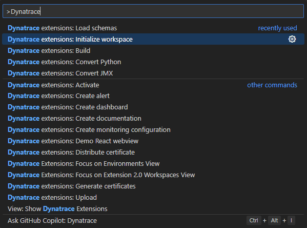 initialize workspace
