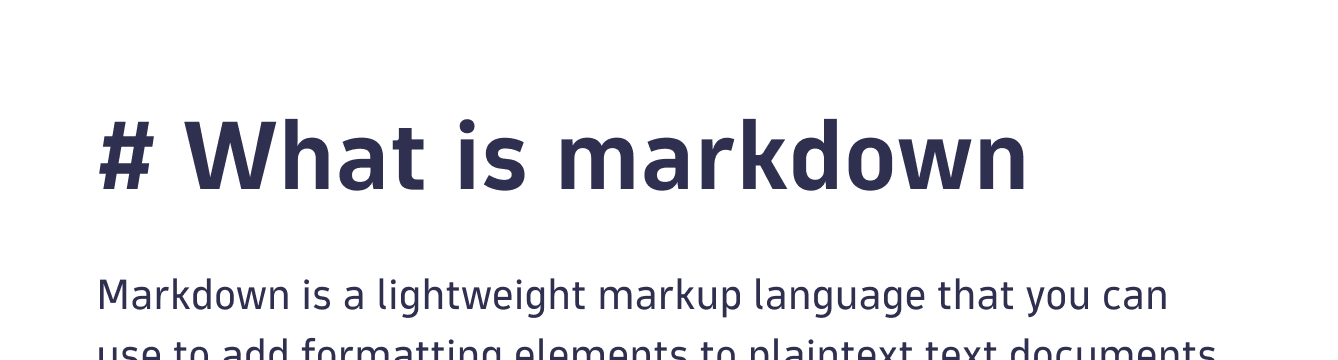 Markdown